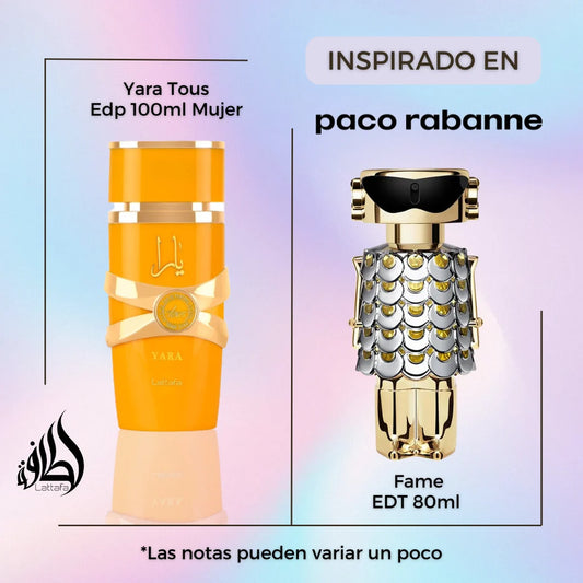 Yara Tous Lattafa edp 100ml mujer